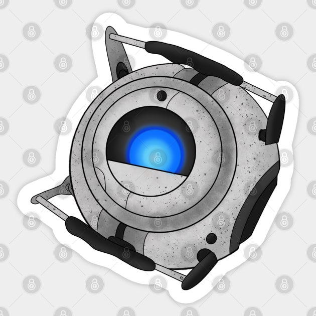 Portal: Wheatley Sticker by V.A. Fox Designs